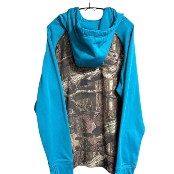 Energy Zone Camo and Teal Hoodie - Picture 2 of 5